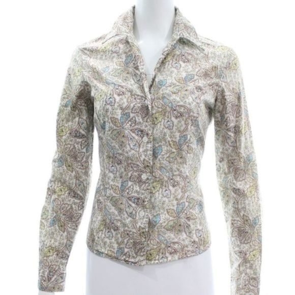 GUESS PAISLEY BUTTON DOWN SHIRT SIZE M - Picture 1 of 6